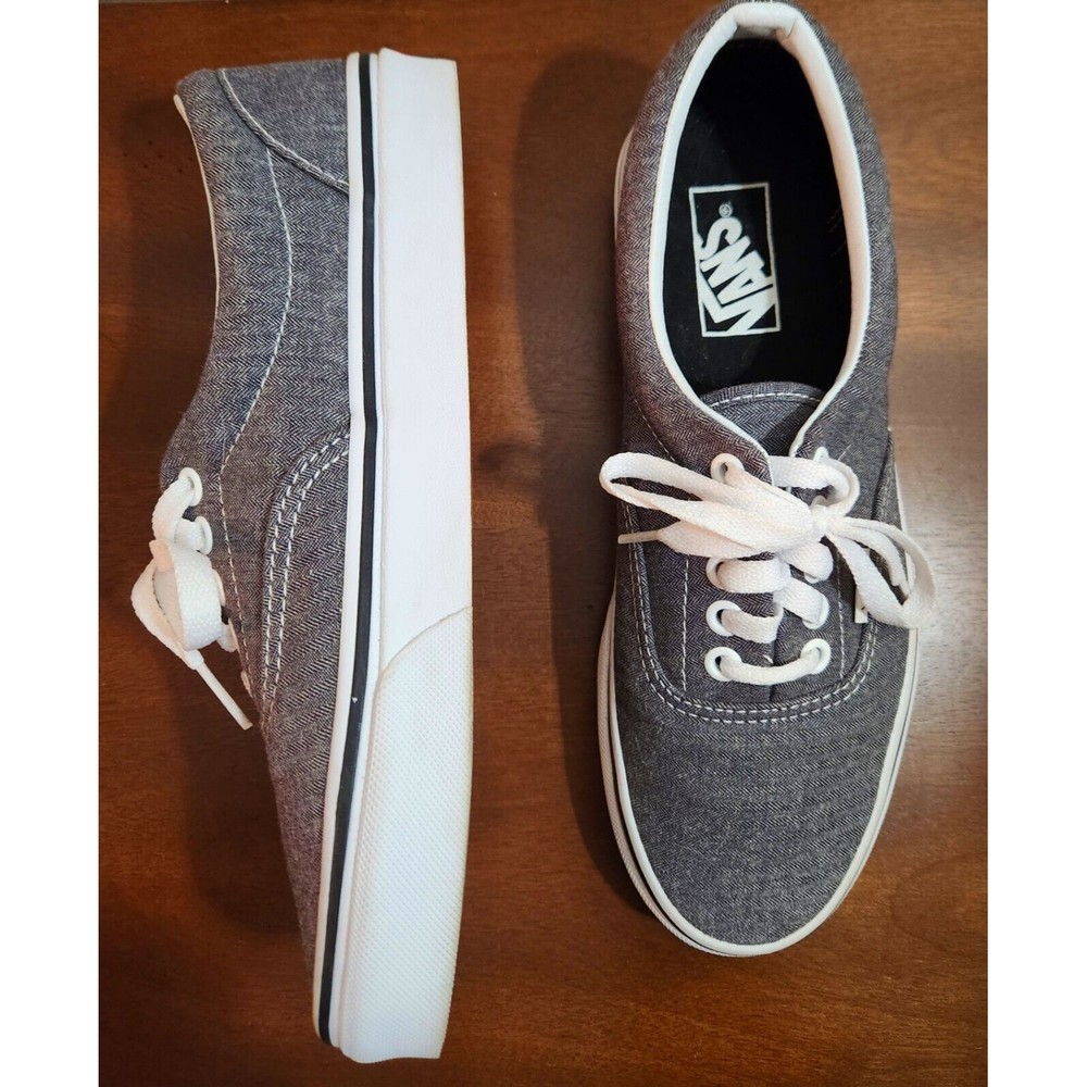 Vans Off The Wall Seldom Worn 721278 Gray Shoes Womens Size 8.5 Mens Size 7 - Picture 6 of 11